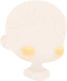 明かりに照らされた頬