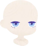 透き通る青い瞳
