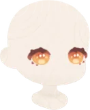 夕日に輝く瞳