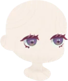 夜の森のすみれ色の瞳