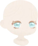 霧がかったウィンターグリーンの瞳