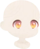 温かな橙色の瞳