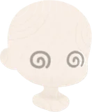 ぐるぐるの目