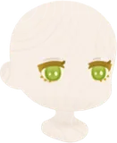 優しげな洋梨色の瞳