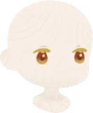 小粒なブラウンの瞳
