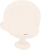 小さく歌う口