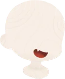 ニカッと笑う口