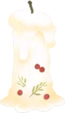 温かいクリスマスキャンドル