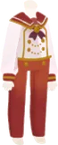 寮生の朝焼け空セーラー服
