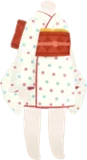 つったけのモダンな着物