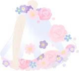 花溢れるワンピース