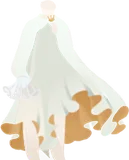 あたたかな風になびく少女のドレス