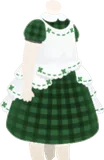 ギンガムチェックのエプロンドレス