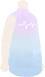 心電図柄のワンピース
