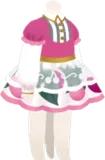 ピンクチェリードレス・ホワイト