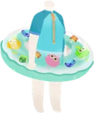浮き輪付きウェットスーツ