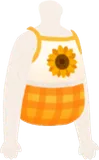 ひまわり柄水着セットアップ