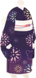 彩り花火柄の浴衣