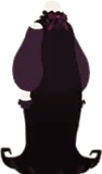 黒い魔女のロングワンピ