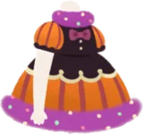 ハロウィンブラックワンピ