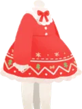 クリスマスフリルワンピ