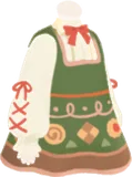 スイートクッキーワンピ・緑
