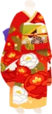 華やかな椿の着物