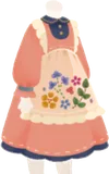 刺繍入りエプロンワンピース