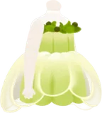 淡緑シフォンワンピース