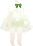 サンルームホワイトチュールワンピ