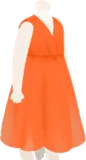 リゾートオレンジワンピース