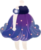洞窟の妖精のドレス・夜