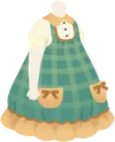 緑のピクニックワンピース