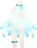 遺跡で出会った少女のワンピ