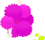 ピンク茂みのワンピース