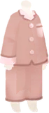 ピンクベージュ長袖パジャマ