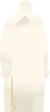 サイドスリットニットワンピ・白