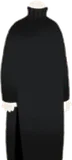 サイドスリットニットワンピ・黒