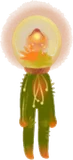 ヒカリノキノコに寄生された体