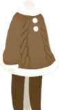 茶色のクリスマスワンピ