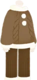 茶色のクリスマスセーター