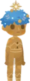 聖なる森の木彫り人形