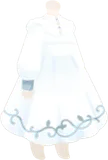 迷い込んだ少女のワンピース・白