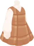 チェック柄ワンピース