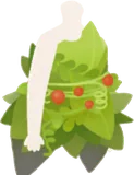 落ち葉を集めたドレス