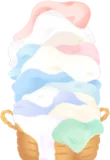 おひさまを浴びた沢山の洗濯物