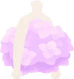 紫陽花の服