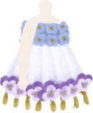 不思議な花のワンピース