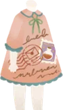 レター柄ワンピ・ピンク