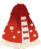 真っ赤なロングワンピース
